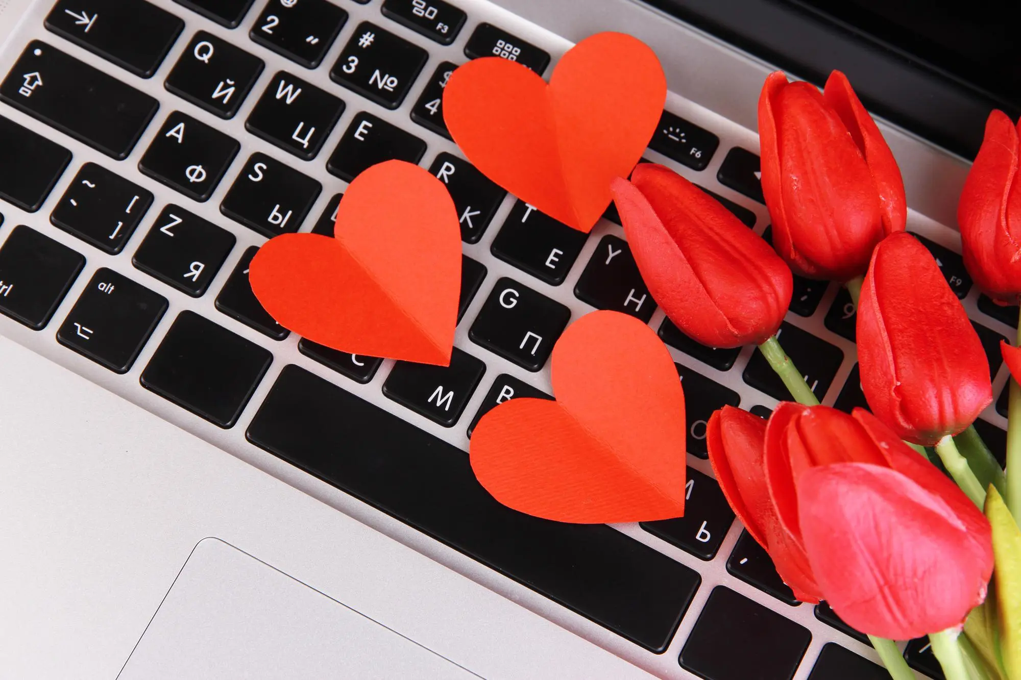Adult protecting themselves from romance scams online