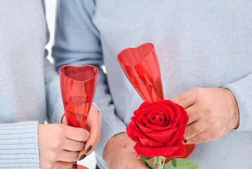 Person detecting romance scam red flags